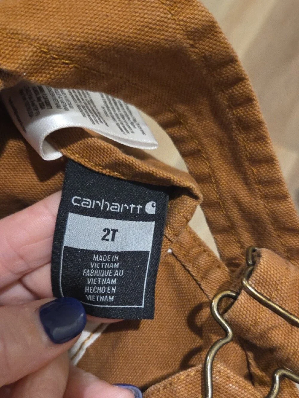 Carhartt Kids Rust Brown Workwear Overalls